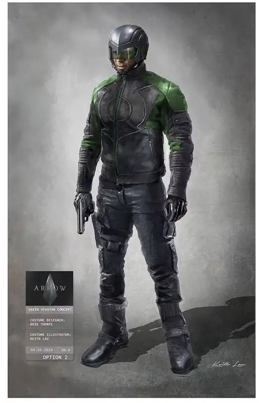 Diggle en Arrow con traje de no Linterna Verde