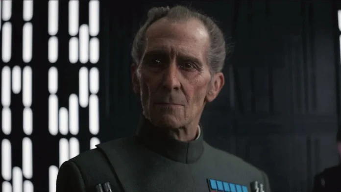 Peter Cushing como el Gran Moff Tarkin