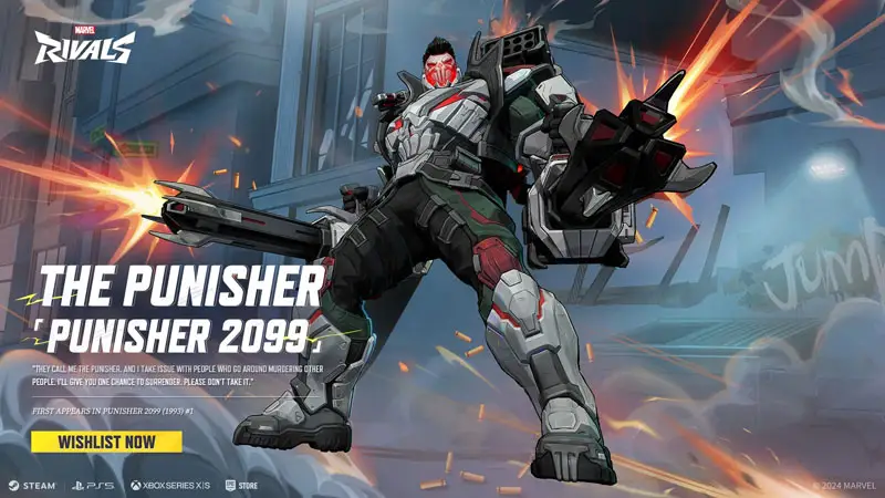 Punisher 2099 en Marvel Rivals